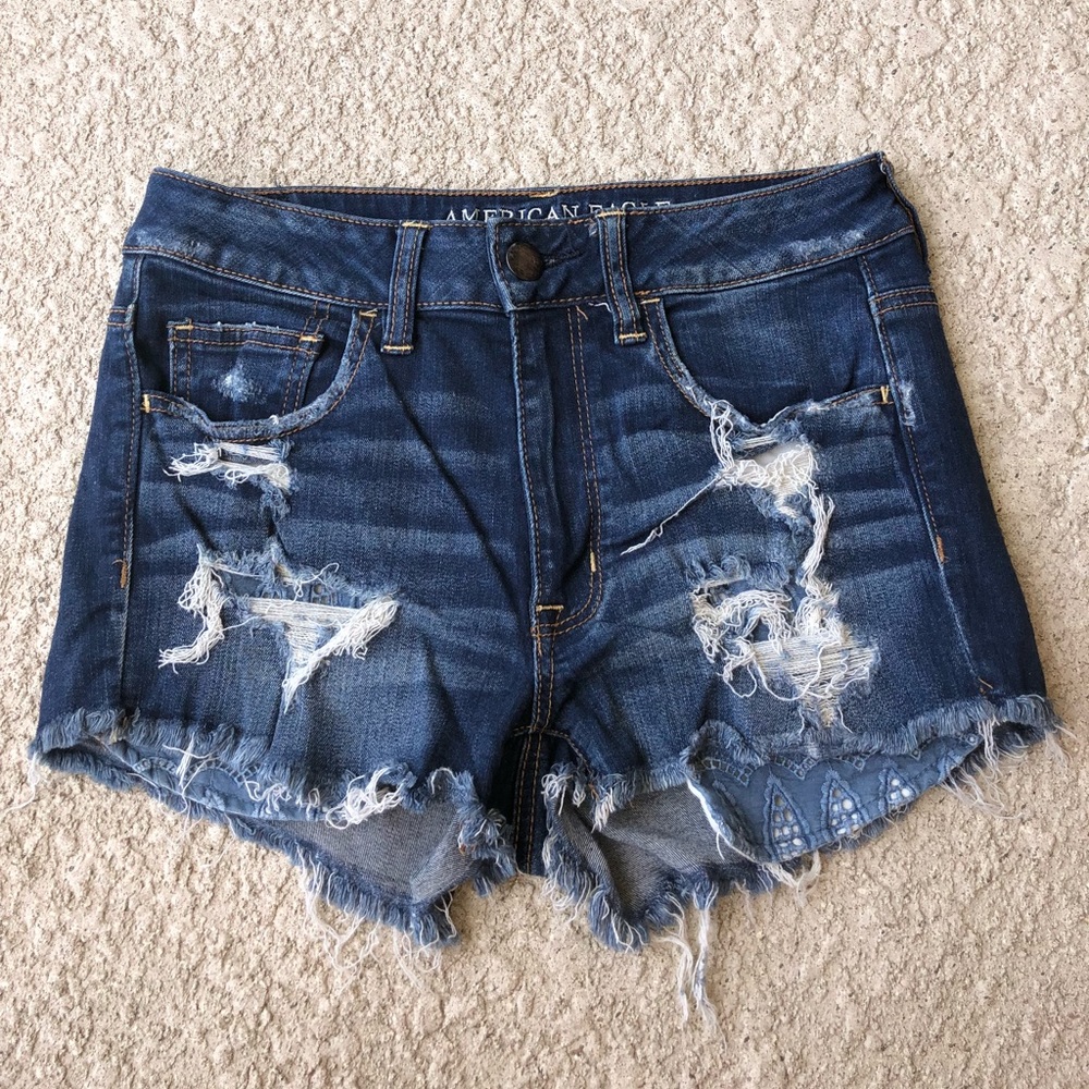 American Eagle “high rise shortie” size 6